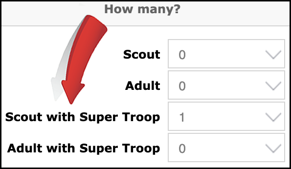 Super Troop registration